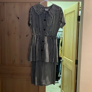 Vintage 50s dress with peplum